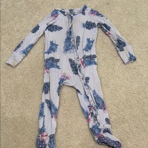 Floral Kids One Piece Pajama